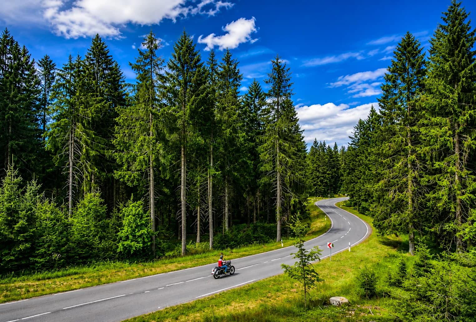 Motorradtour durch den Thüringer Wald