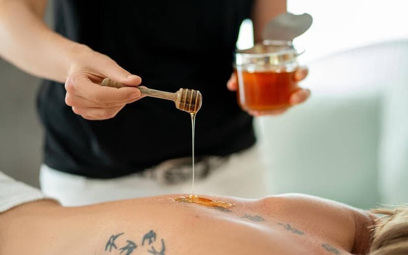 Russische Honigmassage