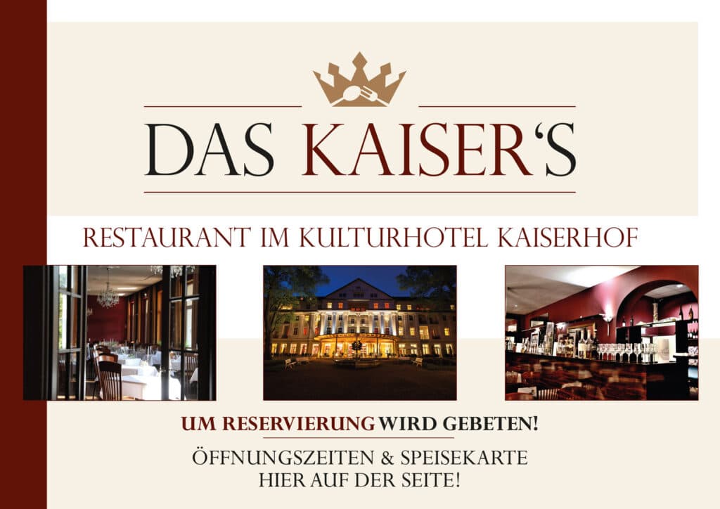 Restaurant & Bar im Kulturhotel Kaiserhof