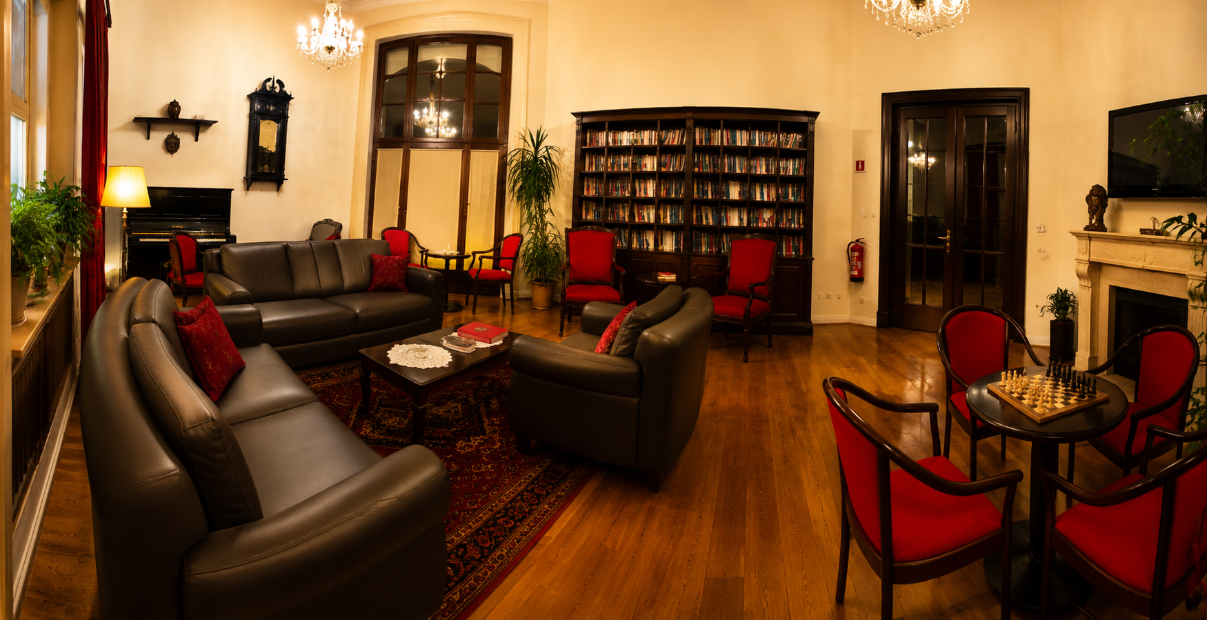 Unsere Bibliothek im Kulturhotel Kaiserhof